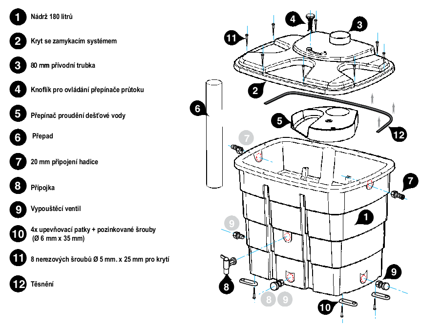 Nádrž na bodu WATERBOX 2